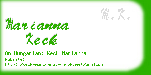 marianna keck business card